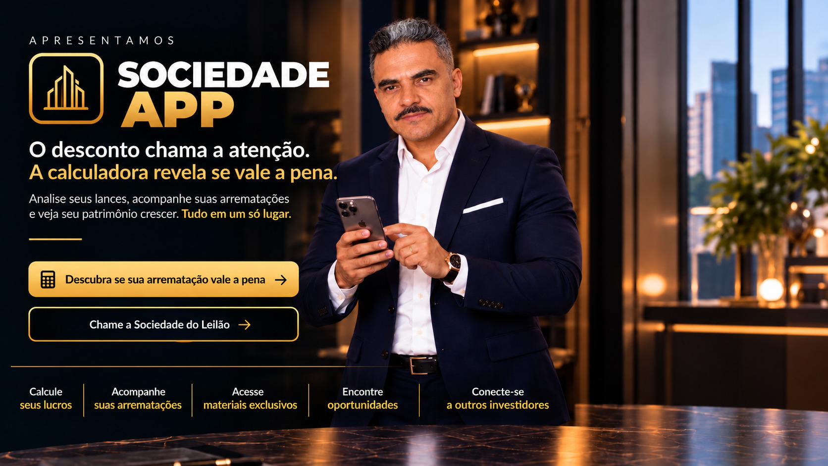 Sociedade App — o desconto chama a atenção e a calculadora revela se vale a pena